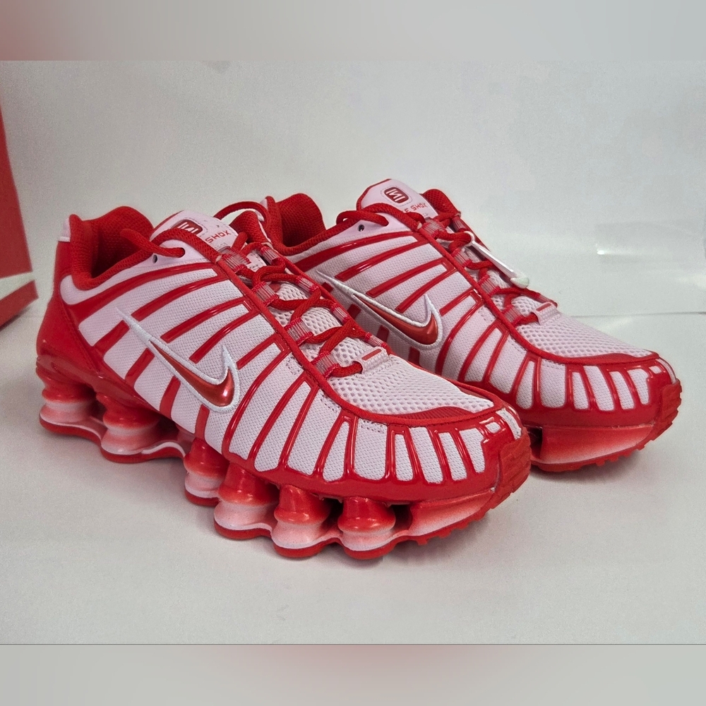 Size 7.5 - Nike Shox TL Pink Foam Habanero Red Valentine Y. 6 NEW!!